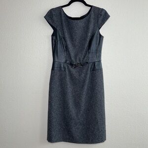 Tahari by Arthur S. Levine Cap Sleeve Midi Dress